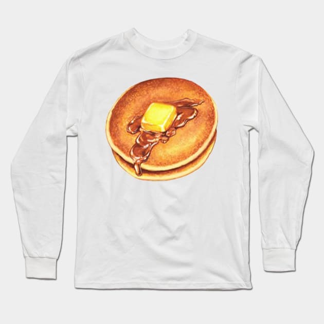 Vintage Pancake Long Sleeve T-Shirt by bandsnthings